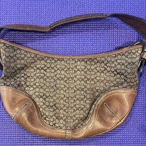 Coach handbag should bag brown/tan canvas